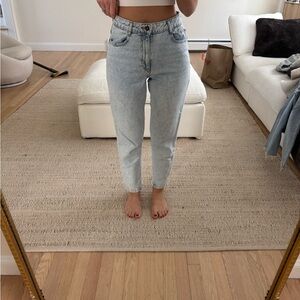 Zara Light Wash Ankle Jeans